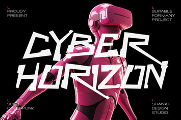 Cyber Horizon - Sci-fi Cyberpunk Font