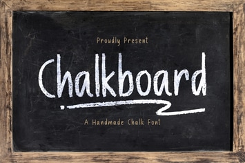 Chalk Board - A Handmade Chalk Font