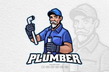 Plumber Service Logo