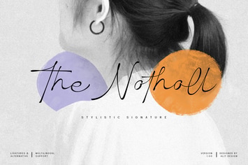The Notholl Script font