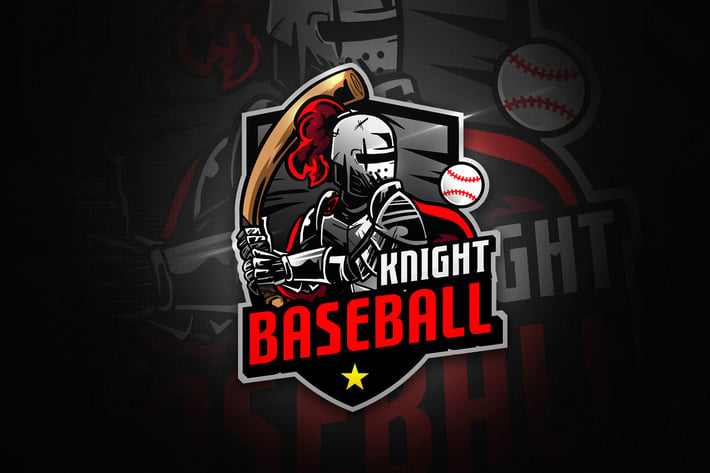 Baseball Knight - Mascot & Esport Logo