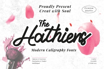 The Hathiens - Modern Script fonts