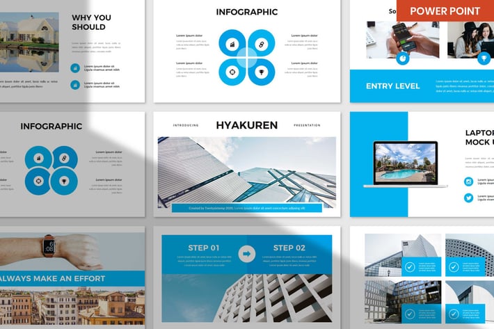 Hyakuren - Business PowerPoint Template