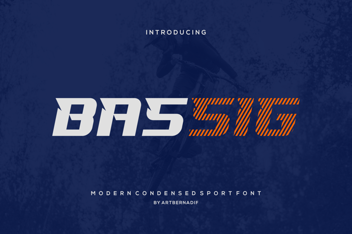 Bassig - Modern Condensed Sport Font