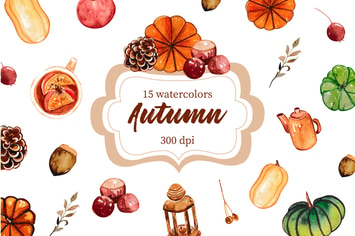 Autumn Watercolor V.2