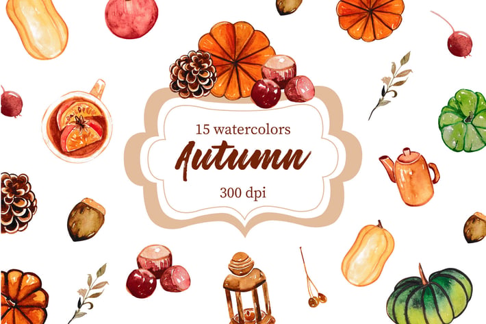 Autumn Watercolor V.2