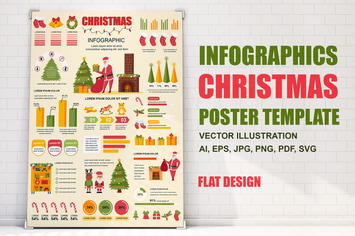 Christmas Infographics Poster Template