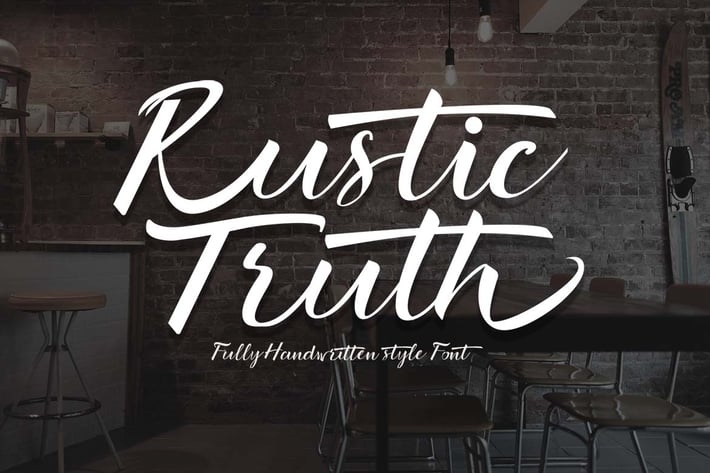 Rustic Truth - Script Font