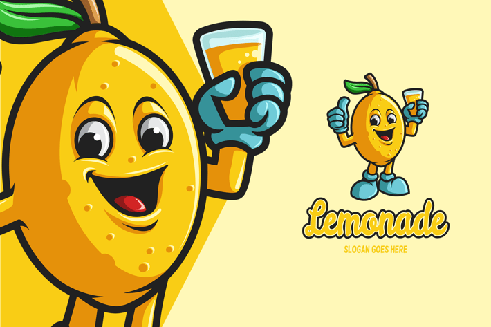Lemonade - Mascot Logo