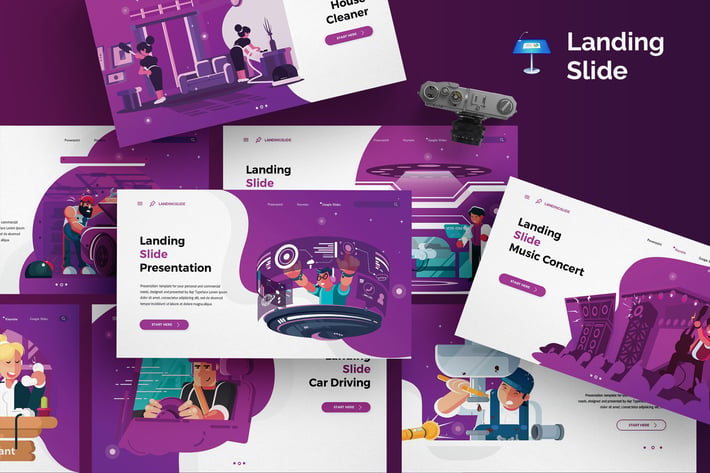 Landing Slide - Keynote Template
