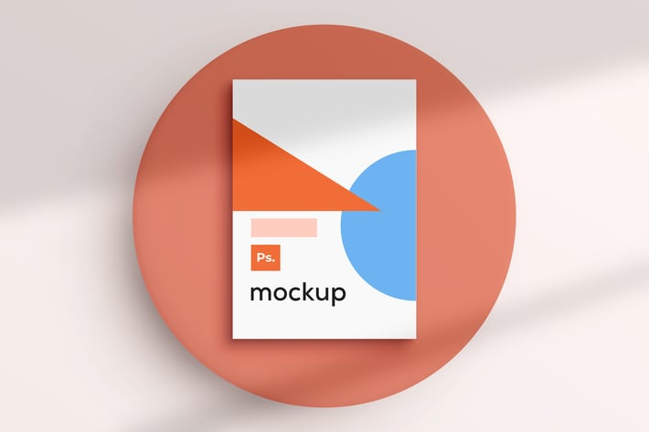 Poster Mockup on White Wall