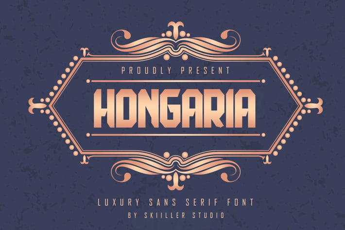 Hongaria - Luxury Sans Serif Font