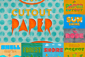 Paper Cutout Text Effects
