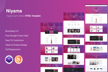  Niyama | Multipurpose Yoga & Gym, Dance HTML5 And