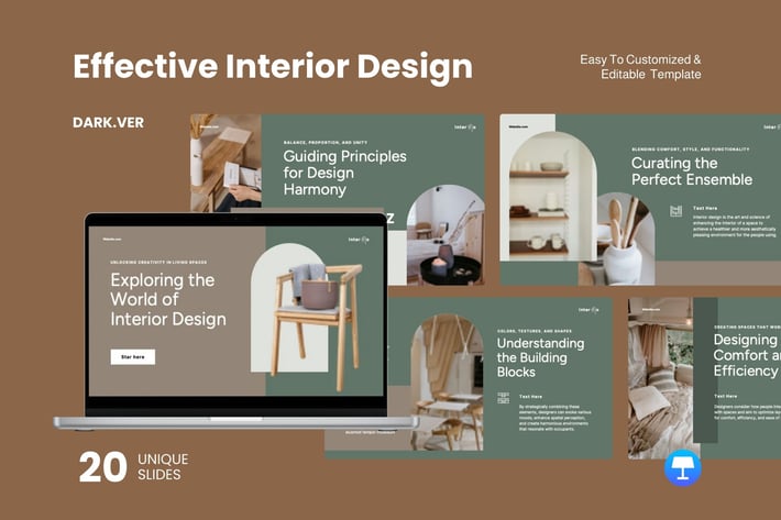 Effective Interior Design Dark Ver. - Keynote