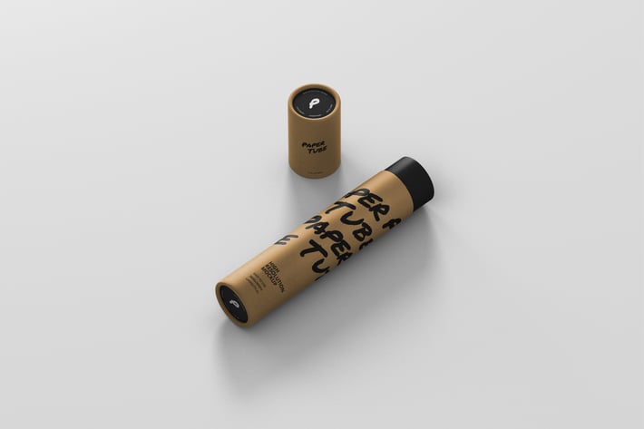 Paper Tube Mockup - Slim Long Size