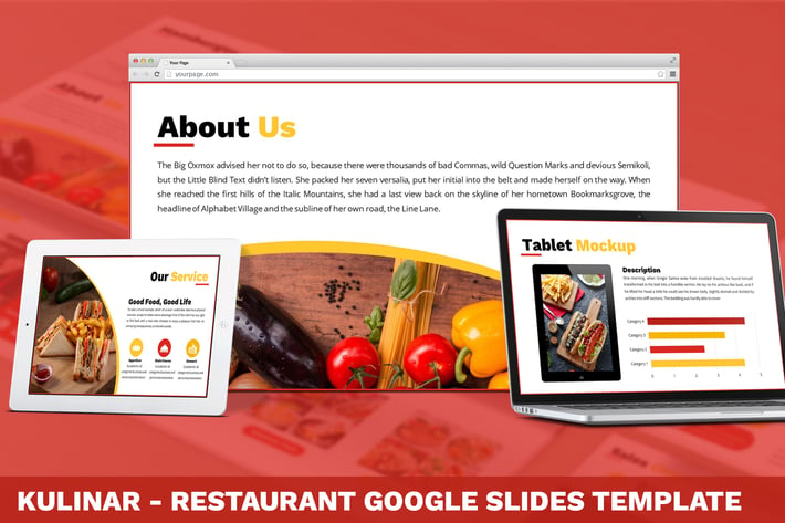 Kulinar - Restaurant Google Slides Template