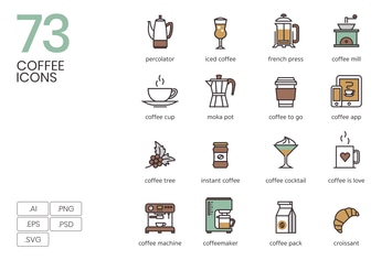 73 Coffee Icons