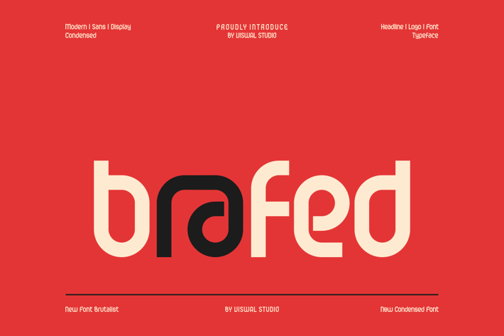Brafed - Condensed Font