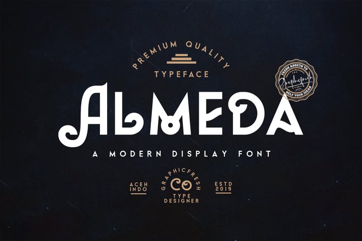 Almeda // A Modern Vintage Font