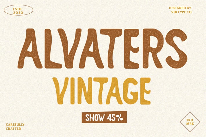 ALVATERS - Hand Drawn Font