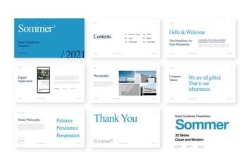 Sommer - Branding Guidelines Presentation Template