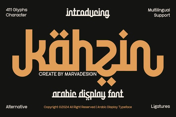 Kahzin - Modern Arabic Font