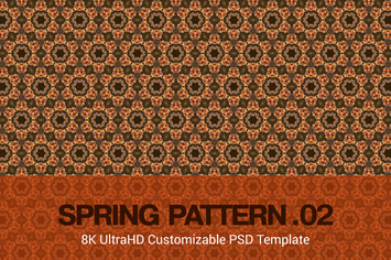 8K UltraHD Custom Seamless Spring Pattern Backgrou
