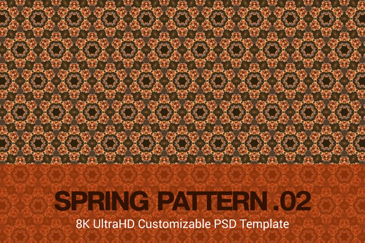 8K UltraHD Custom Seamless Spring Pattern Backgrou