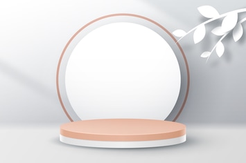 Stand with white circle - scene generator
