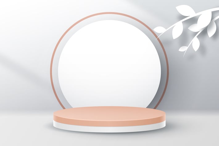 Stand with white circle - scene generator