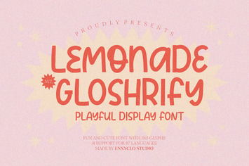 NCL Lemonade Gloshrify - Fun Handwritten Font