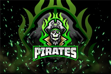 Pirates E-Sport and Sport Logo Template