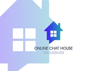 Online Chat House Logotype