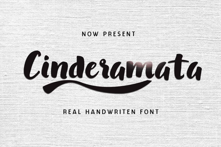 Cinderamata - Handwritten Font