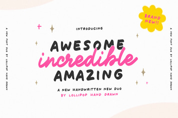 Awesome Incredible Amazing Font Duo