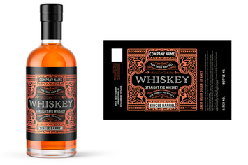 Vintage Whiskey Label Layout