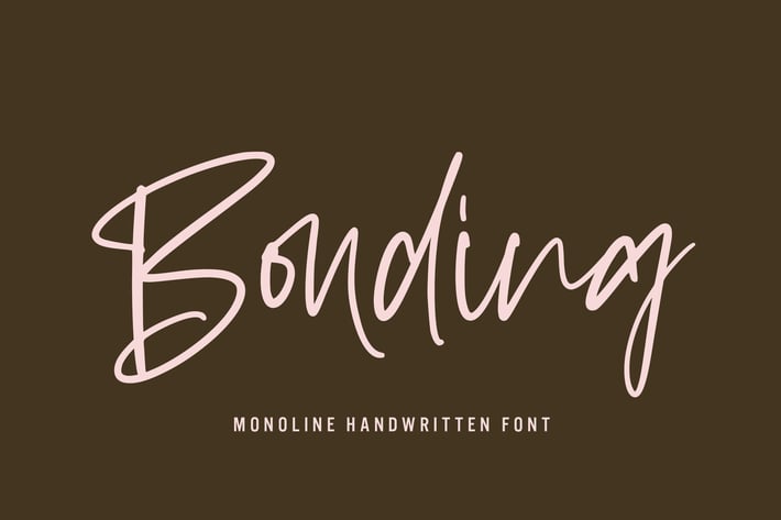 Bonding - Handwritten Font