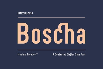 Boscha Condensed Display Sans Font