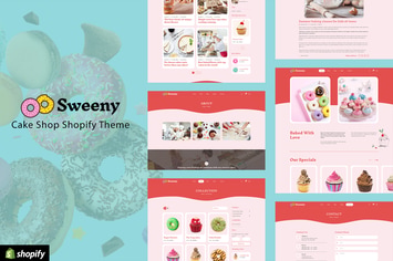  Sweeny - Cake Shop & Cafe Bakery Shopify Theme 