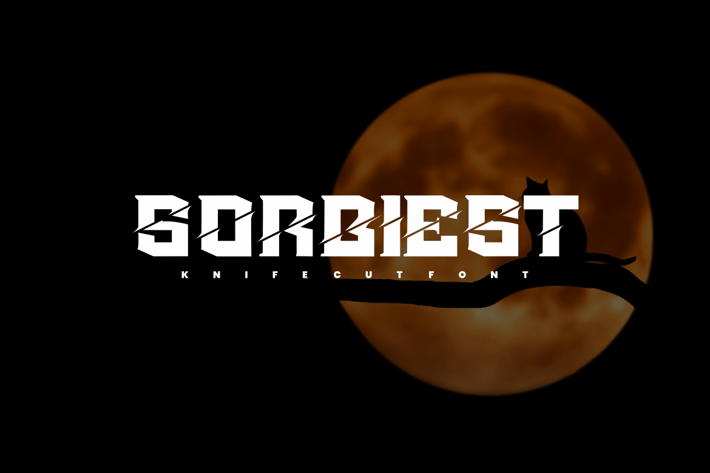 Sorbiest - Knife Cut Font