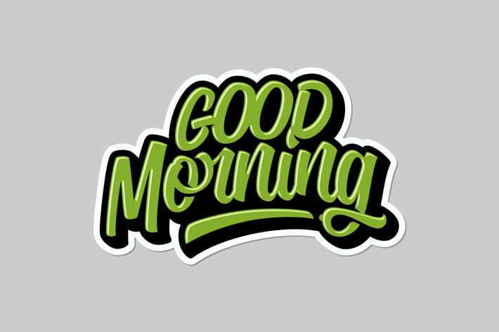 Good Morning Lettering