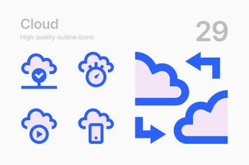 Cloud Technologies Icons 