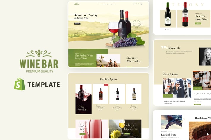 WineBar - Wine Alcohol Liquor Shop Shopify Theme 