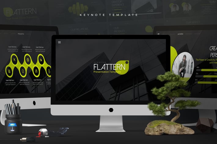 Flattern Keynote Templates