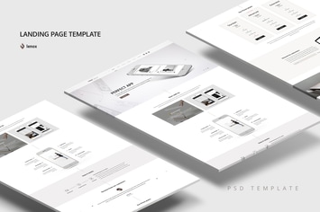 Landing Page PSD Template