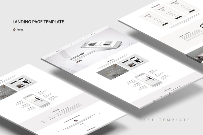 Landing Page PSD Template