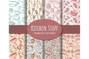 Kitchen Stuff Seamless Pattern