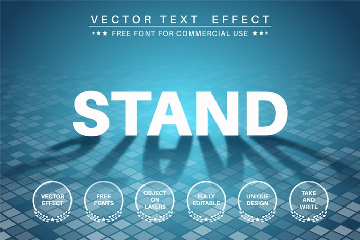 Yellow Knight  - editable text effect,  font style
