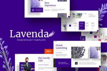 Lavenda - Flower Powerpoint Template